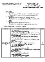 Đề kiểm tra học kỳ I môn Công nghệ Lớp 11 - Năm học 2016-2017 - Trường THPT Nguyễn Sỹ Sách (Có đáp án)